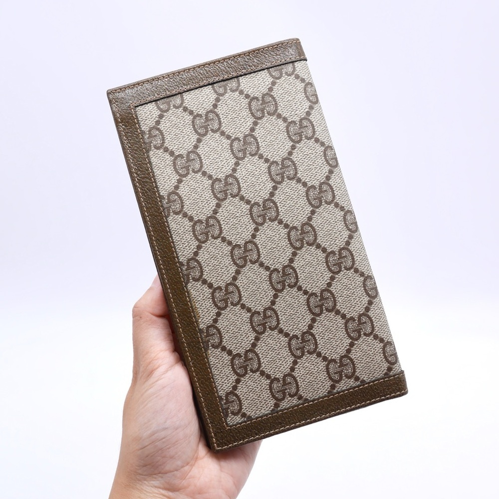 🍓GUCCI PVC Wallet Brown - Picture 2 of 10